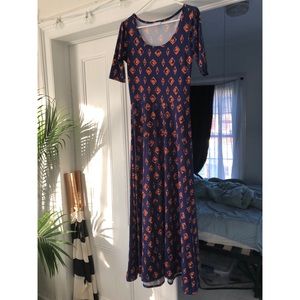 Lularoe Blue and Orange Ana